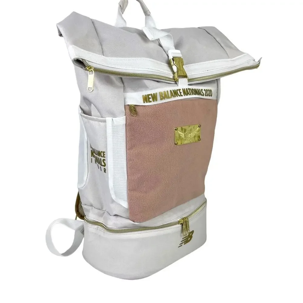 2020 NBNI New Balance Nationals Indoor Championship Backpack Bag Pink Gold White